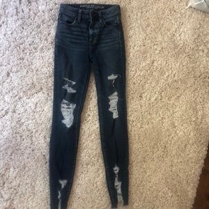 american eagle super stretch/ mid rise jeans